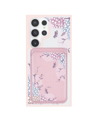 Android Magnetic Wallet Case - Batik Floral