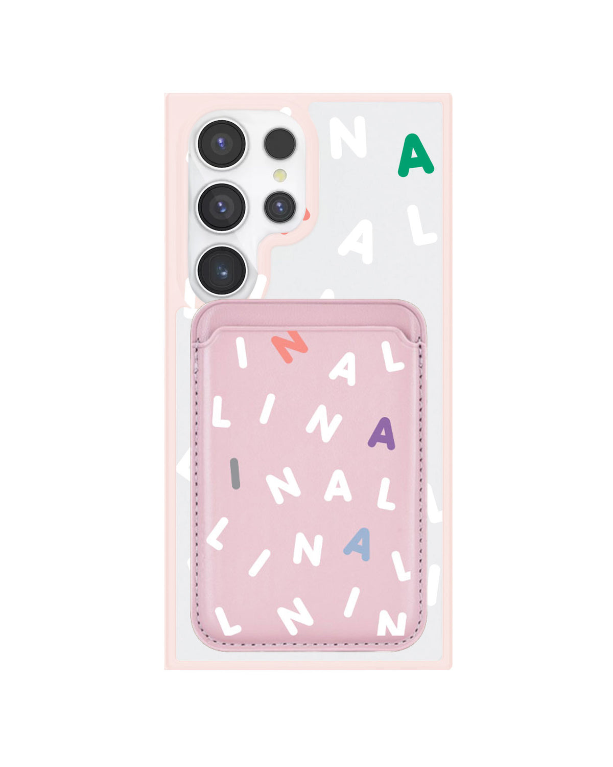 Android Magnetic Wallet Case - Monogram 2.0 Putih