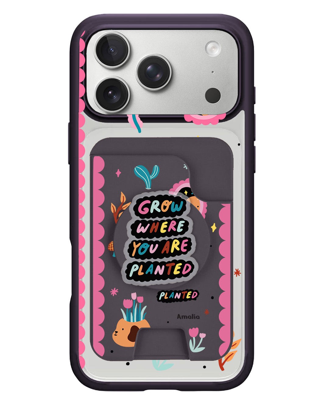iPhone Magpop Wallet - Grow Where You Are Planted