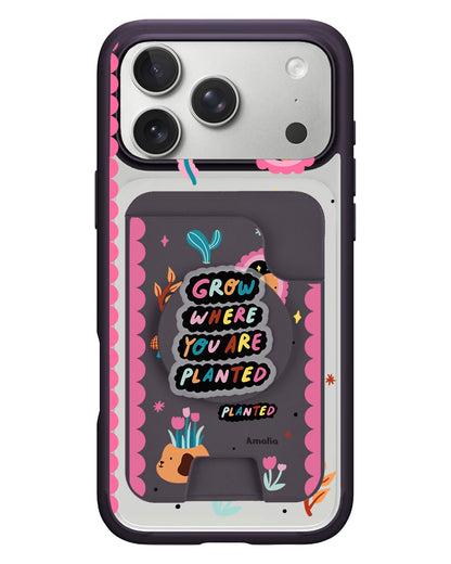 iPhone Magpop Wallet - Grow Where You Are Planted