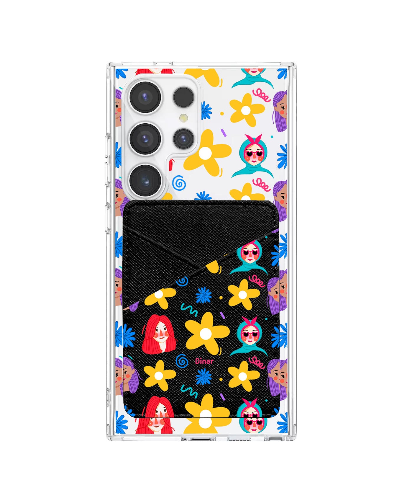 Android Phone Wallet Case - Daisy Faces