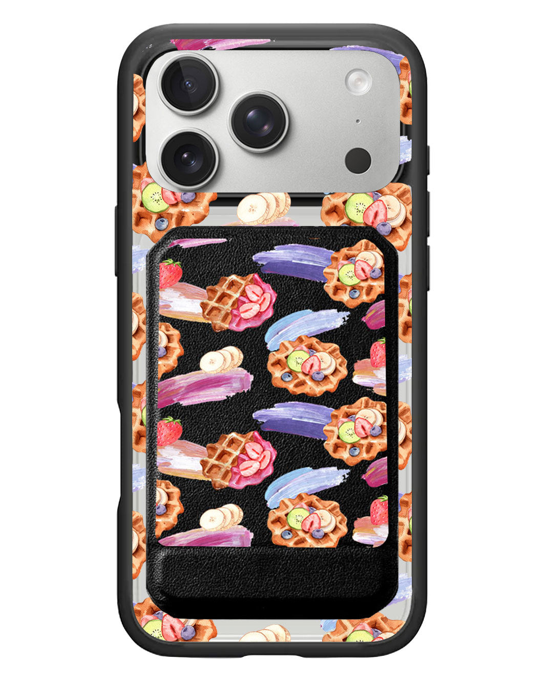 iPhone Magnetic Multifold Wallet - Waffles
