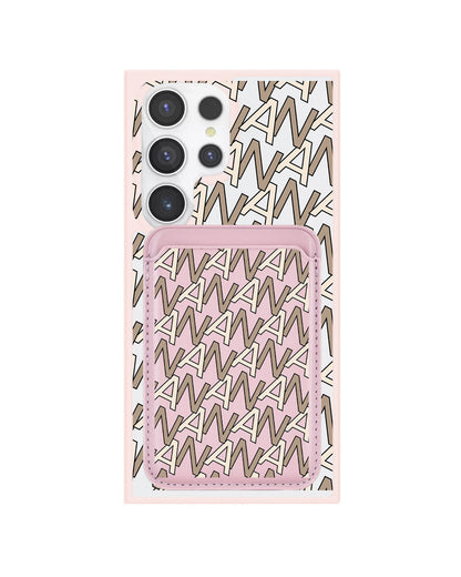 Android Magnetic Wallet Case - Initial Monogram 4.0