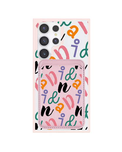 Android Magnetic Wallet Case - Playful Monogram 3.0