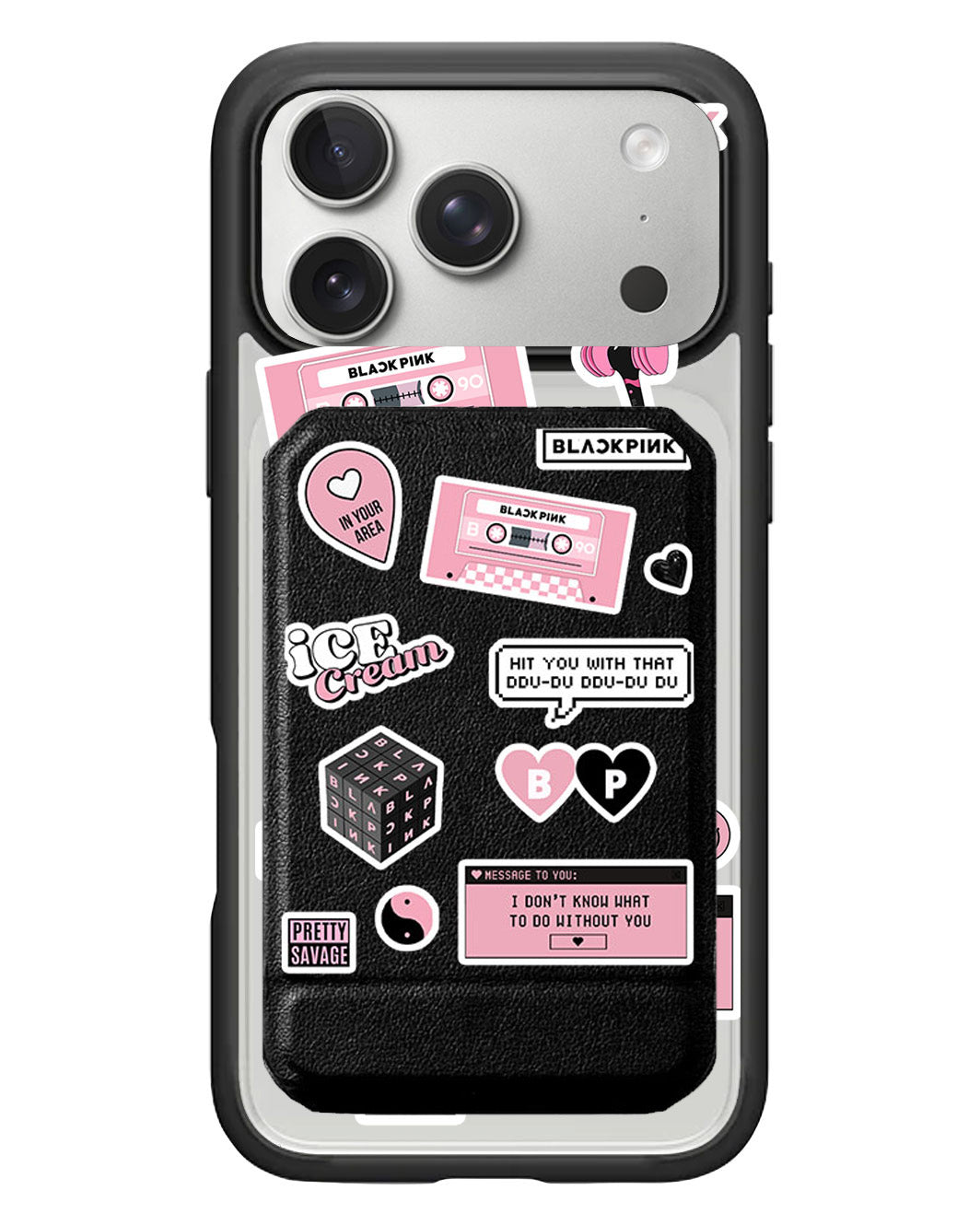 iPhone Magnetic Multifold Wallet - Blackpink Sticker Pack