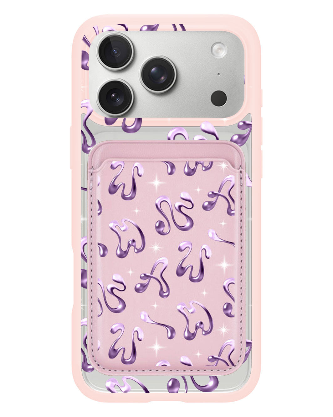 iPhone Magnetic Wallet Case - Chrome Monogram 4.0