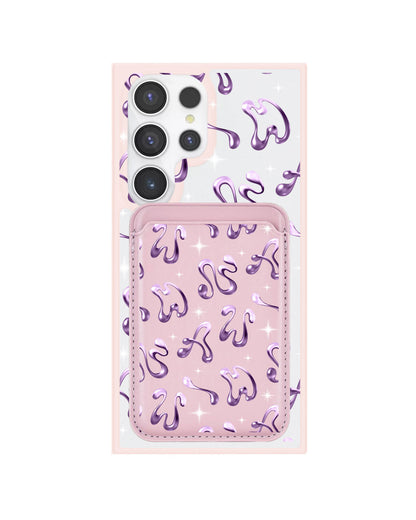 Android Magnetic Wallet Case - Chrome Monogram 4.0
