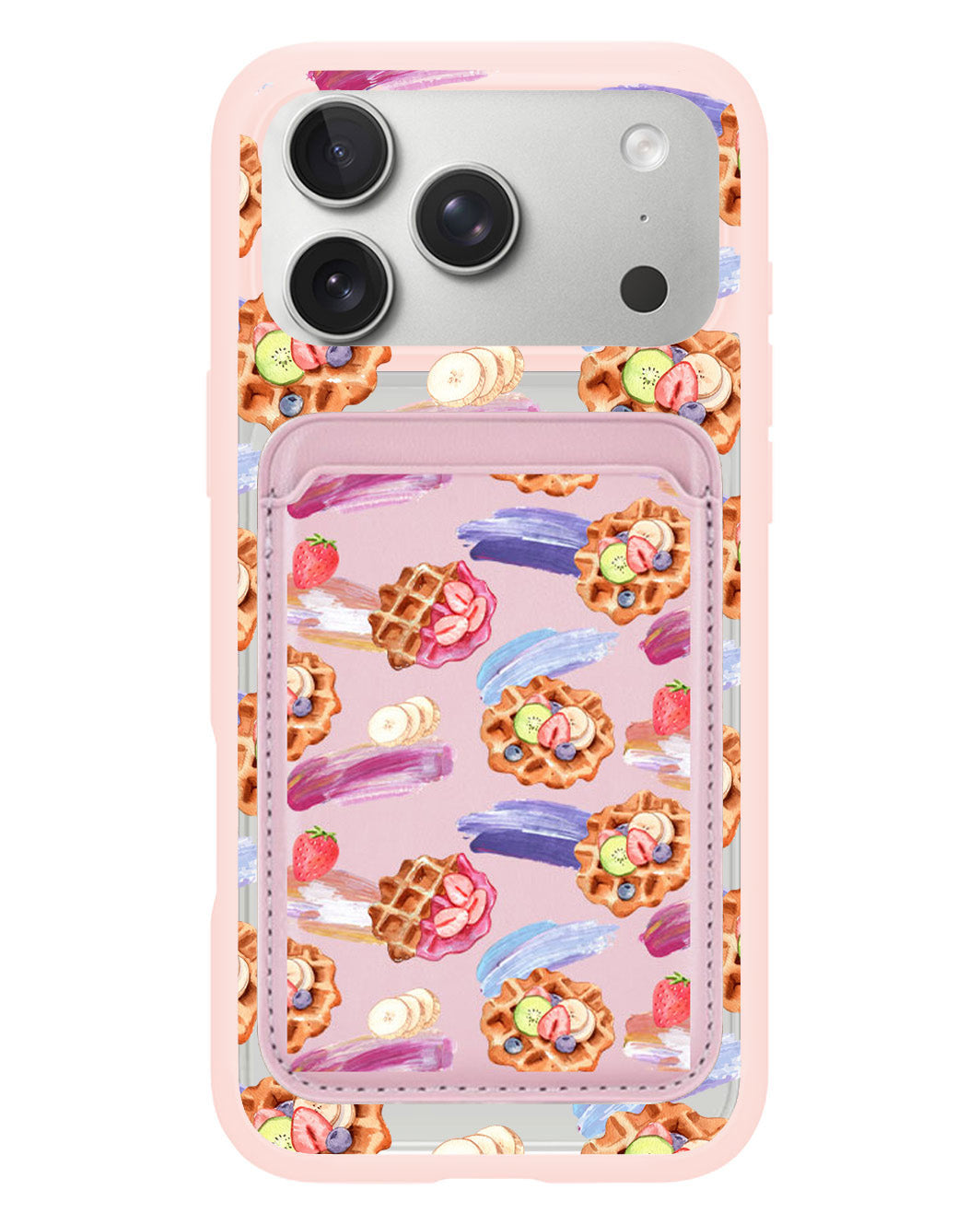 iPhone Magnetic Wallet Case - Waffles
