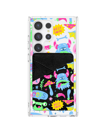 Android Phone Wallet Case - Monster Say Keep Going