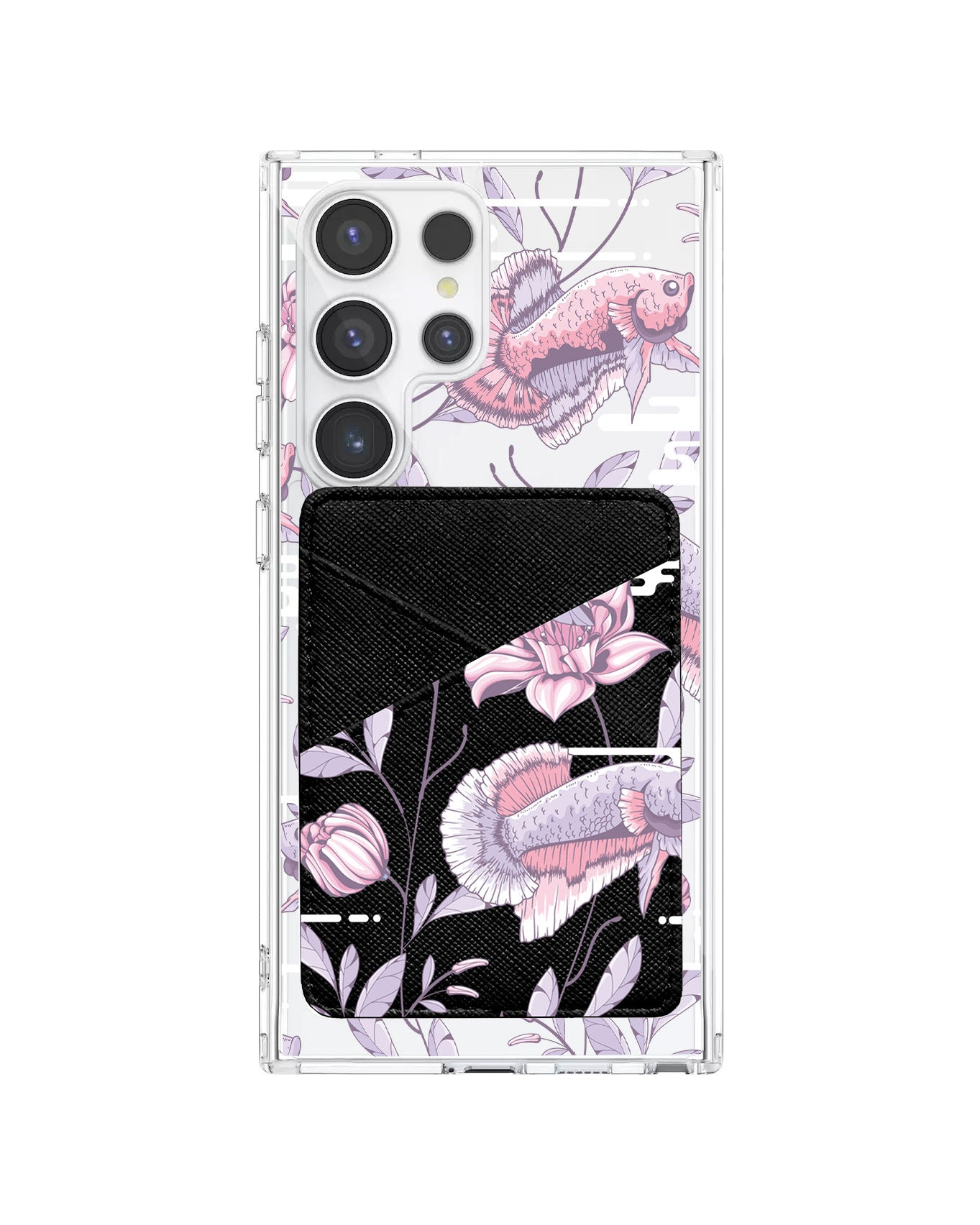 Android Phone Wallet Case - Fish & Floral 1.0