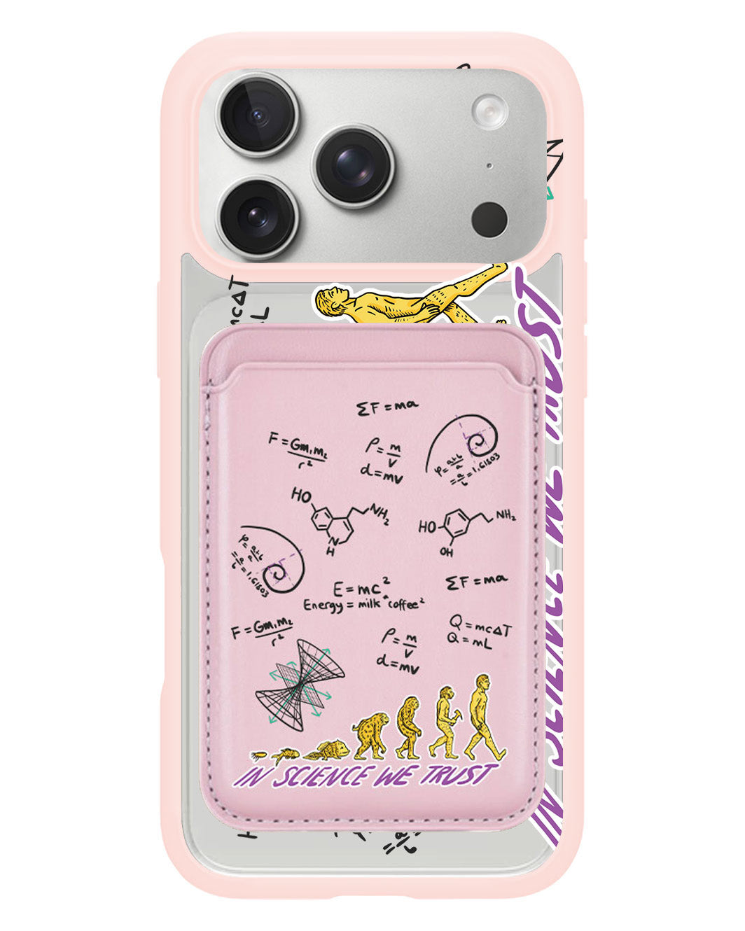 iPhone Magnetic Wallet Case - Science 1.0