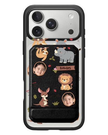 iPhone Magnetic Multifold Wallet - Face Grid Safari 3.0