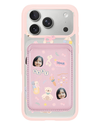 iPhone Magnetic Wallet Case - Face Grid Girl Toys