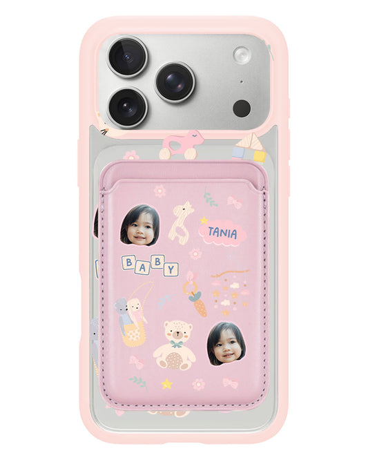 iPhone Magnetic Wallet Case - Face Grid Girl Toys
