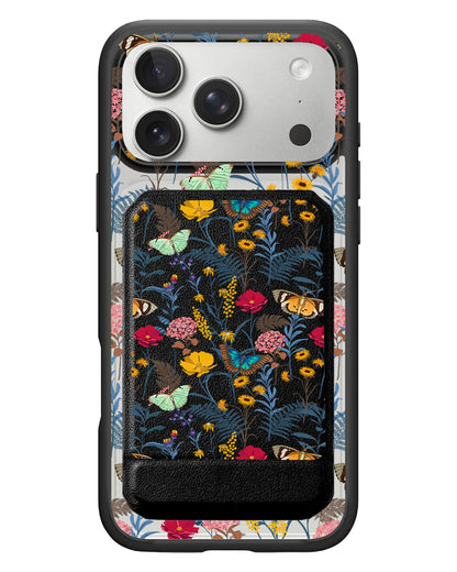 iPhone Magnetic Multifold Wallet - Flora Magnolia
