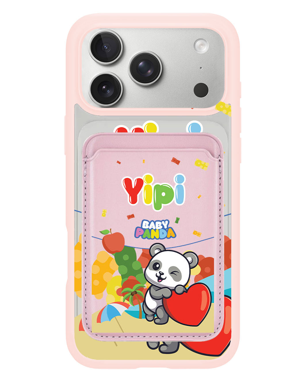 iPhone Magnetic Wallet Case - Yipi Baby Panda