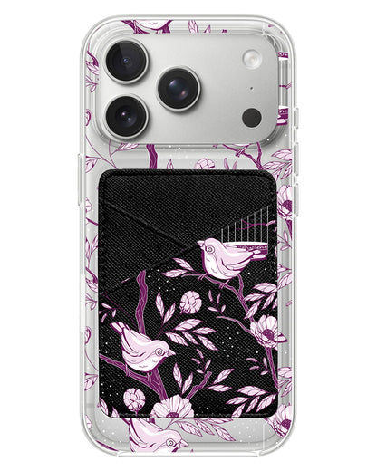 iPhone Phone Wallet Case - Lovebird Monochrome 5.0