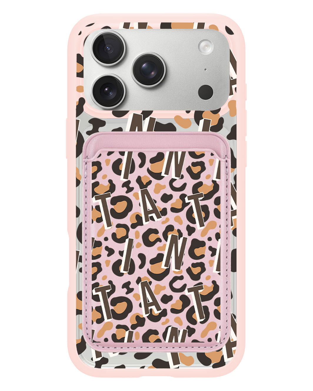 iPhone Magnetic Wallet Case - Leopard Monogram 2.0