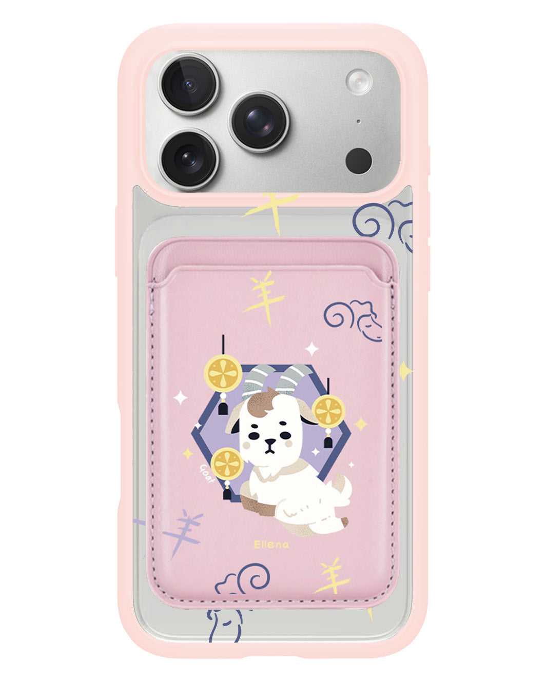 iPhone Magnetic Wallet Case - Goat (Chinese Zodiac / Shio)
