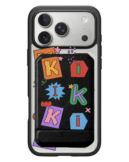 iPhone Magnetic Multifold Wallet - Adorable Monogram