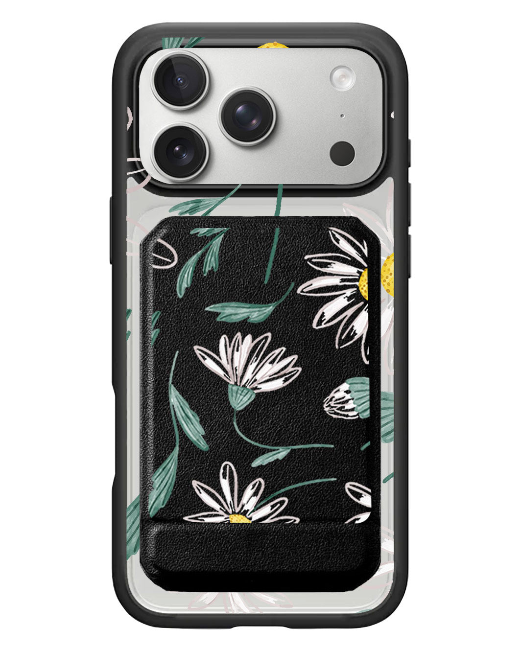 iPhone Magnetic Multifold Wallet - April Daisy