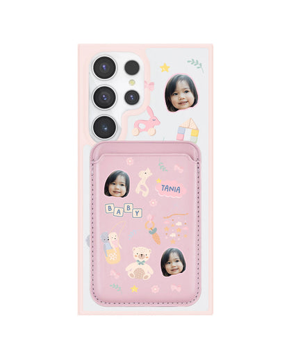 Android Magnetic Wallet Case - Face Grid Girl Toys