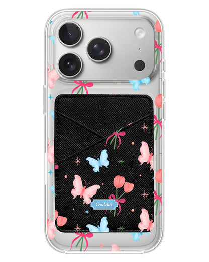 iPhone Phone Wallet Case - Coquette Butterfly