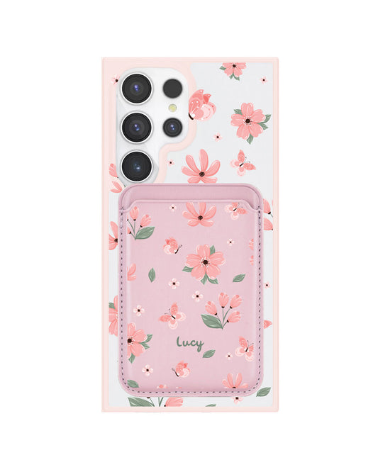 Android Magnetic Wallet Case - Pink Delight