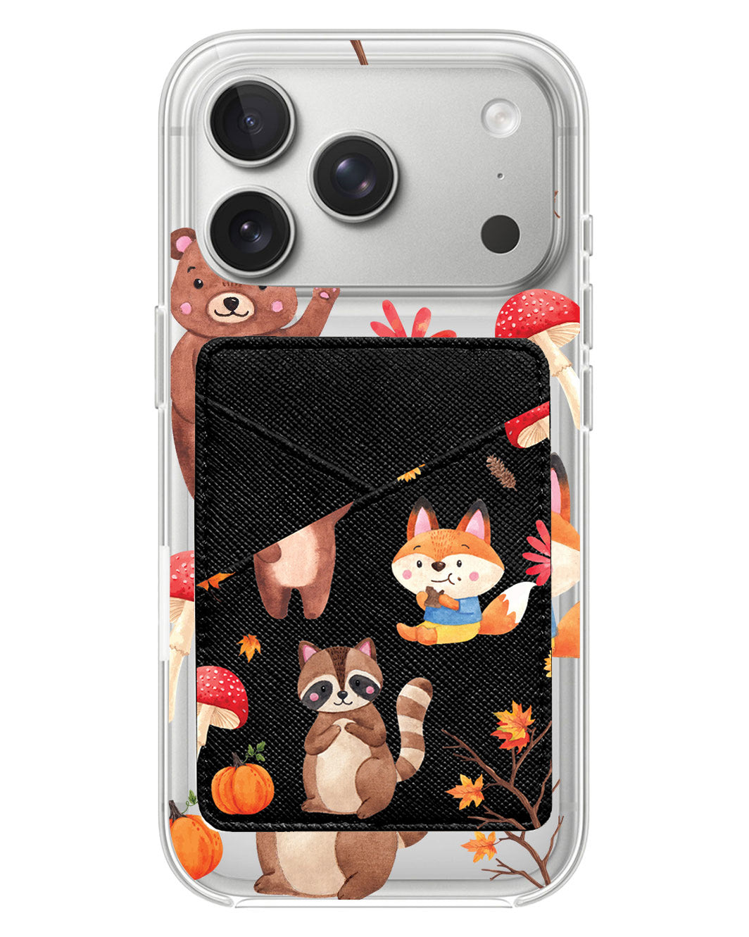 iPhone Phone Wallet Case - Autumn Animals