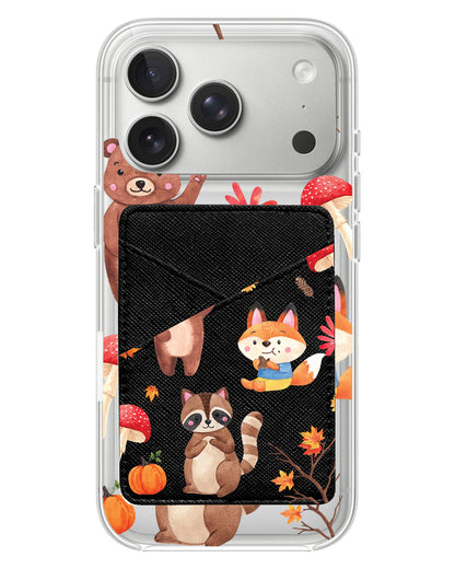 iPhone Phone Wallet Case - Autumn Animals