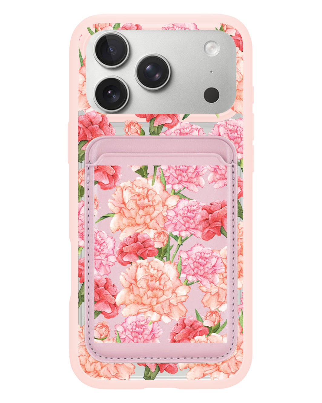 iPhone Magnetic Wallet Case - January Carnation