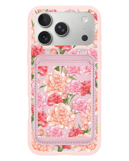 iPhone Magnetic Wallet Case - January Carnation