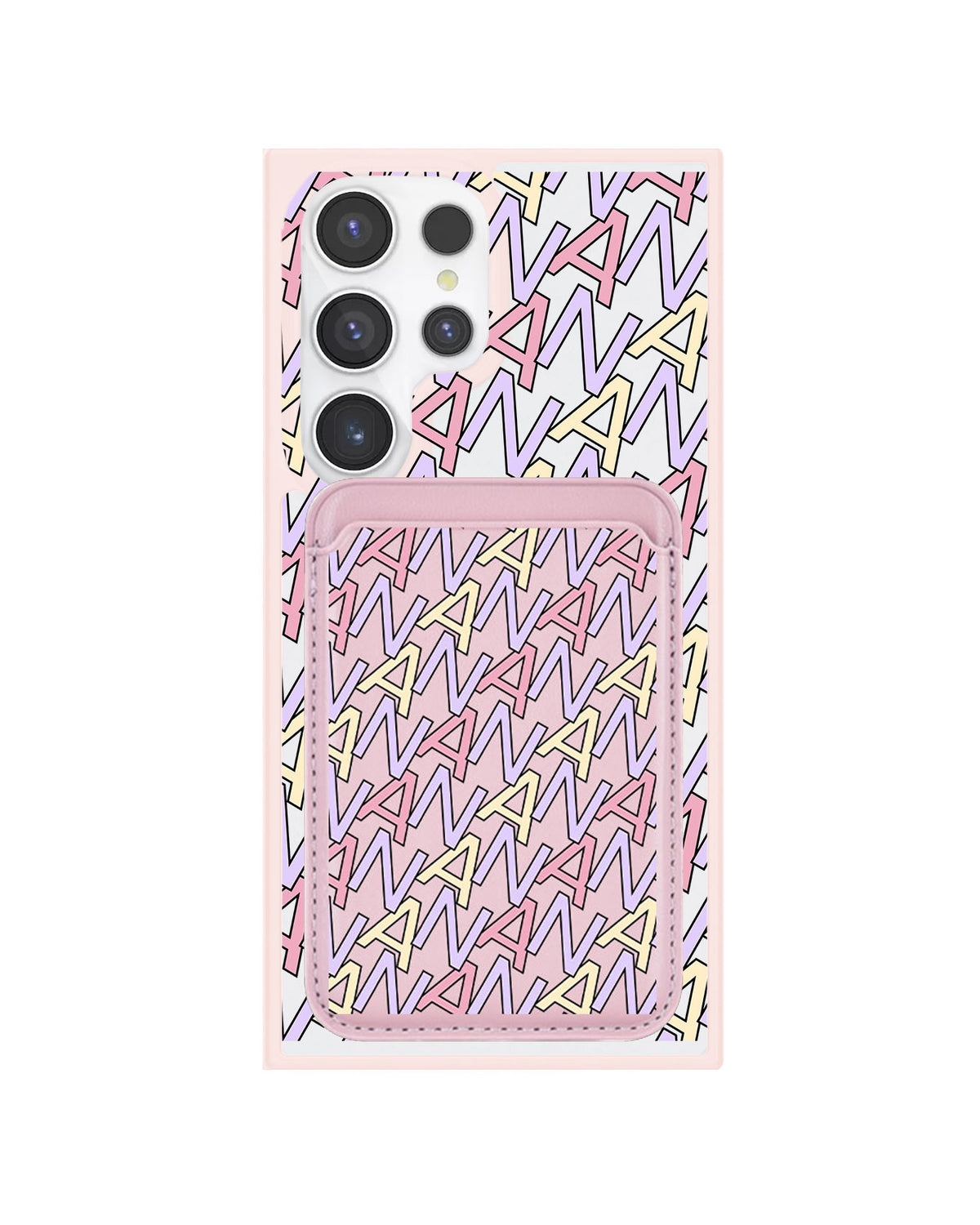 Android Magnetic Wallet Case - Initial Monogram 5.0