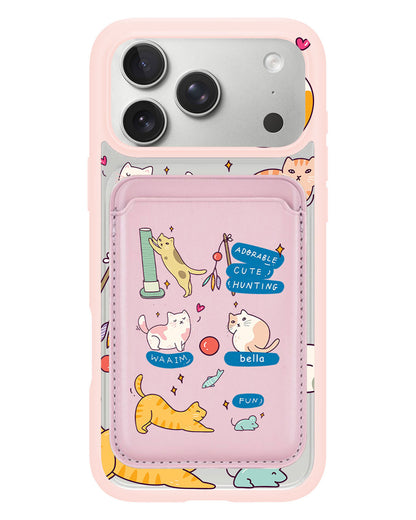 iPhone Magnetic Wallet Case - Playful Cat 2.0