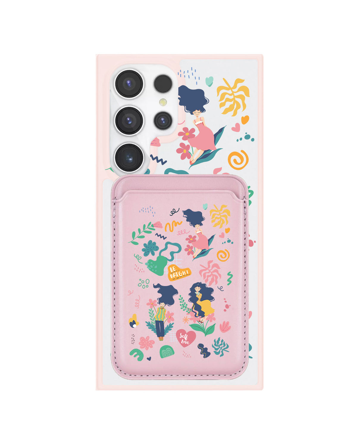 Android Magnetic Wallet Case - Self Love Sticker Pack 2.0