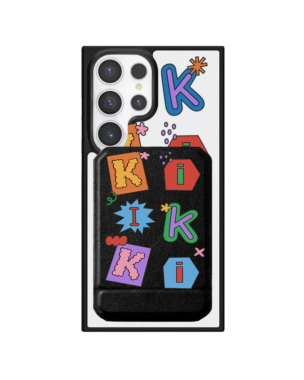 Android Magnetic Multifold Wallet - Adorable Monogram