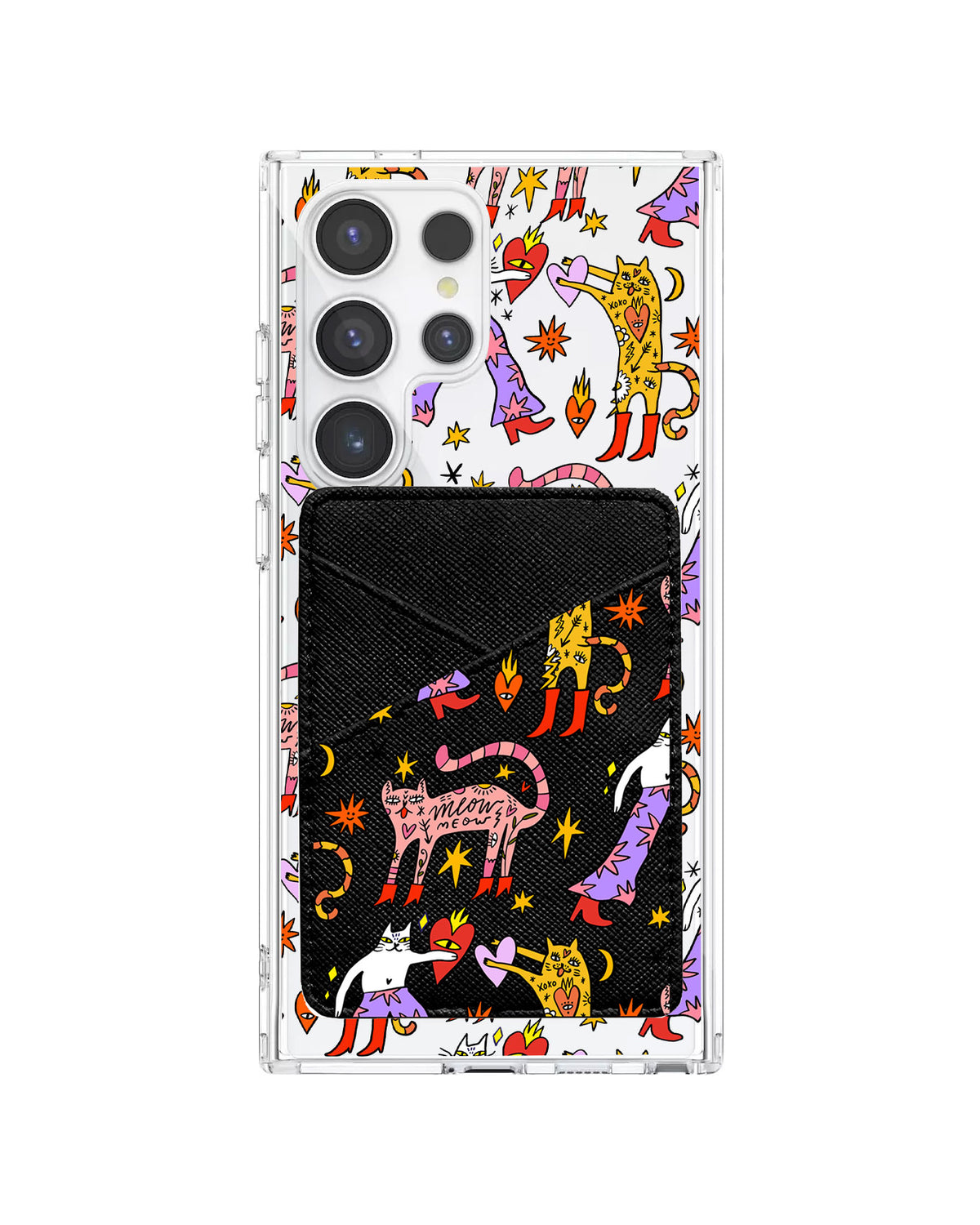 Android Phone Wallet Case - Meow