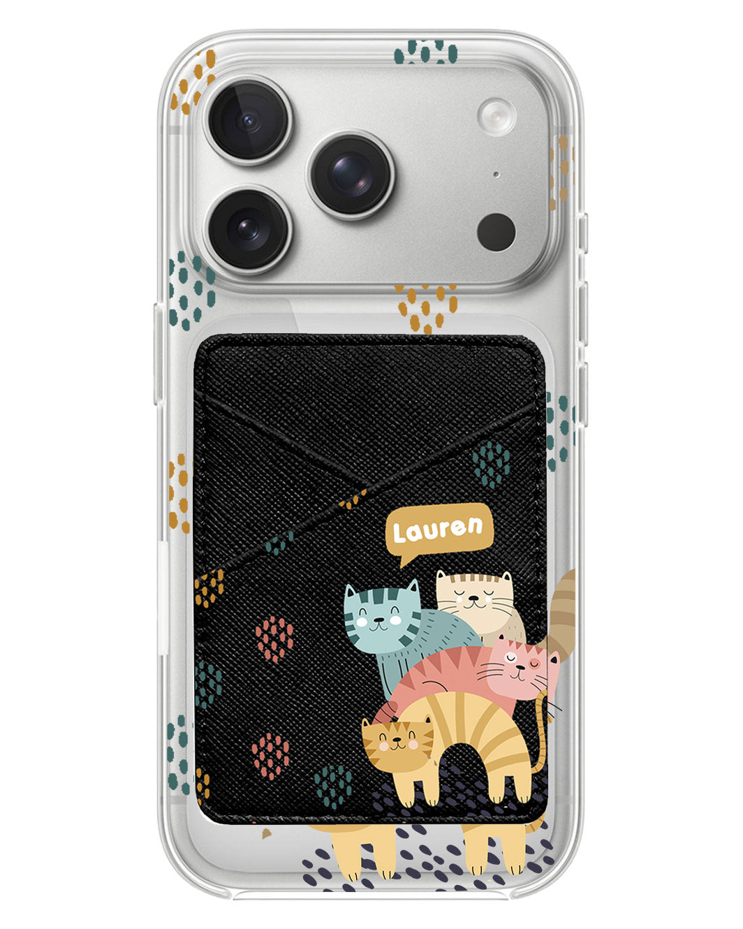 iPhone Phone Wallet Case - Rainbow Meow 2