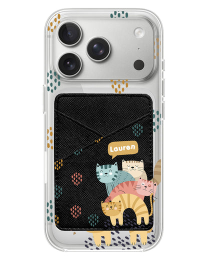 iPhone Phone Wallet Case - Rainbow Meow 2
