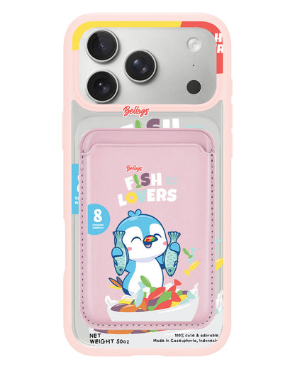 iPhone Magnetic Wallet Case - Fish Lovers