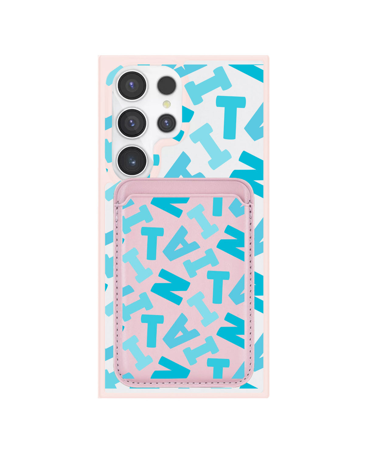 Android Magnetic Wallet Case - Scattered Monogram 5.0