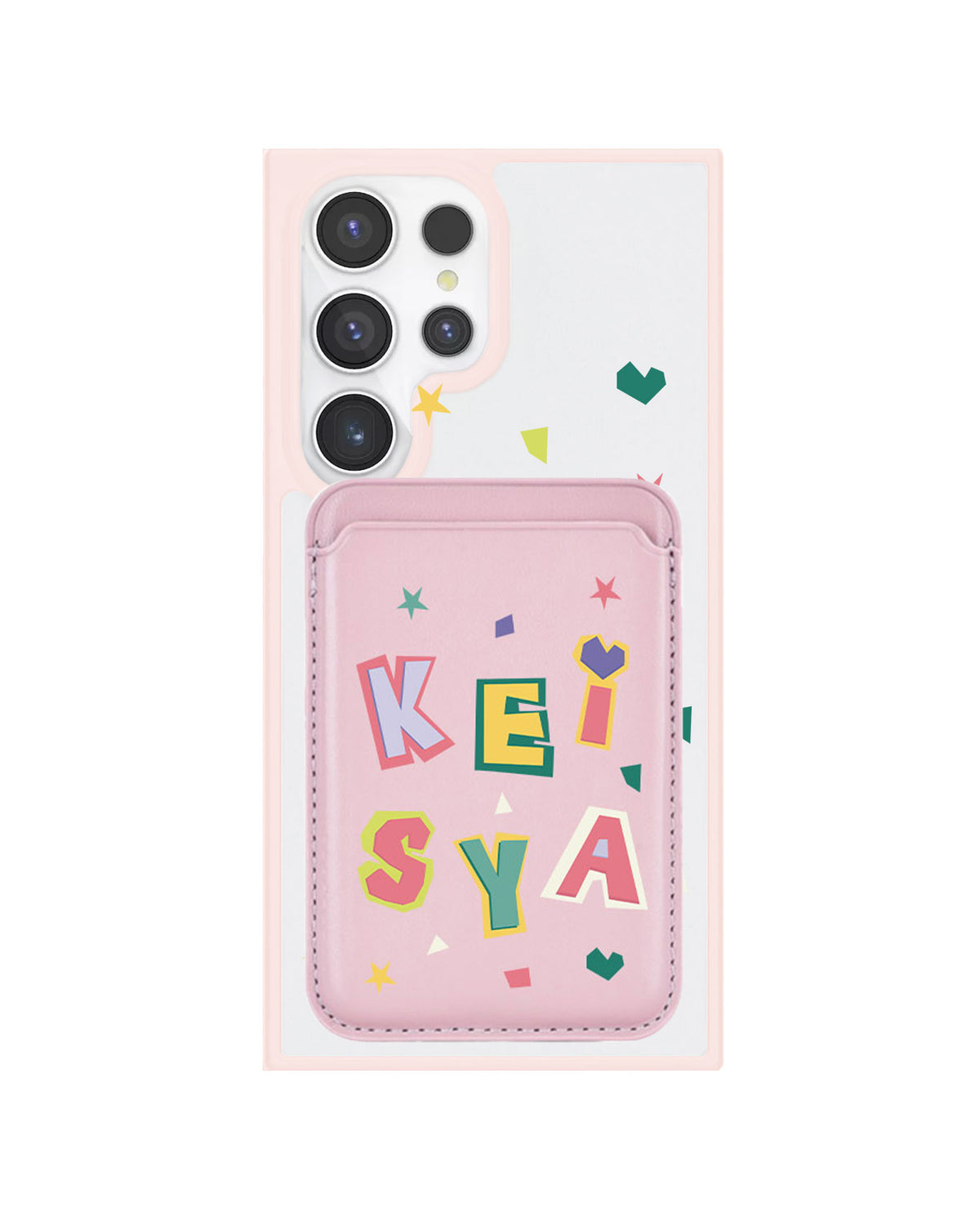 Android Magnetic Wallet Case - Adorable monogram 4.0