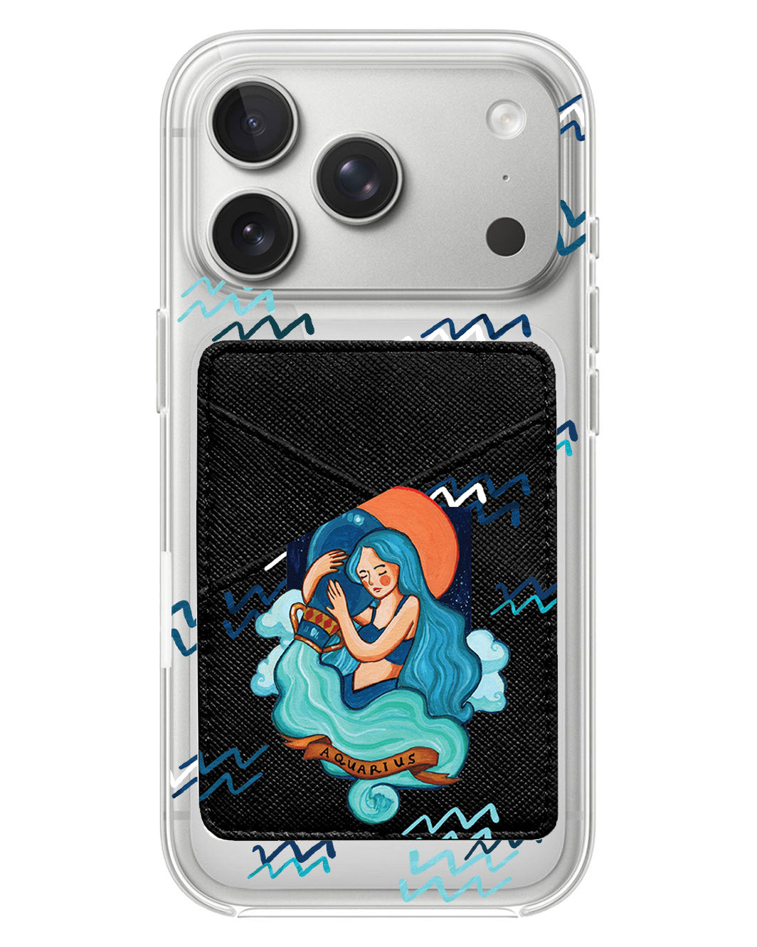 iPhone Phone Wallet Case - Aquarius