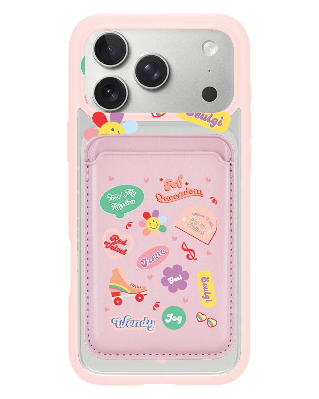 iPhone Magnetic Wallet Case - Red Velvet Sticker Pack