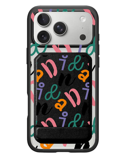 iPhone Magnetic Multifold Wallet - Playful Monogram 3.0