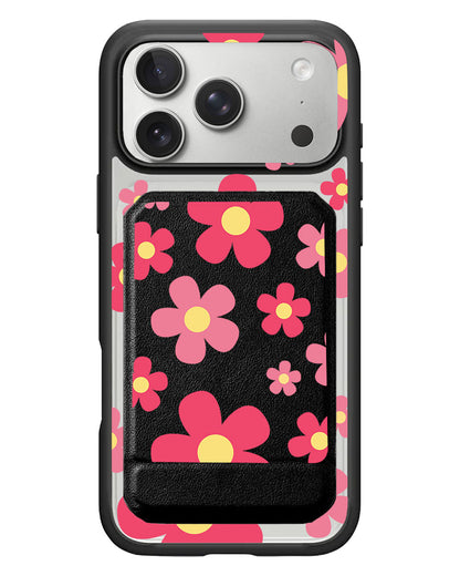 iPhone Magnetic Multifold Wallet - Daisy Blush