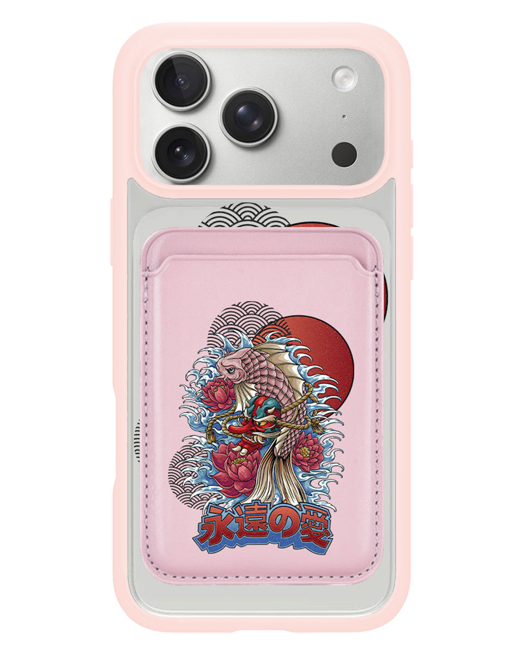 iPhone Magnetic Wallet Case - Oni Koi