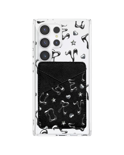 Android Phone Wallet Case - Chrome Monogram 2.0