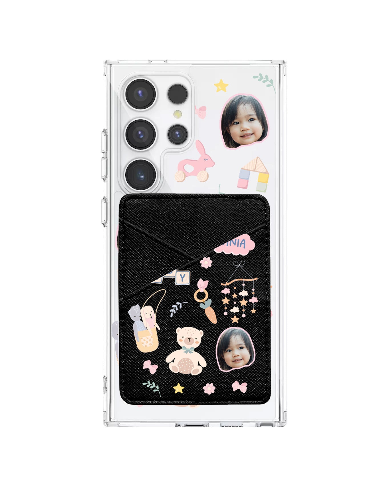 Android Phone Wallet Case - Face Grid Girl Toys