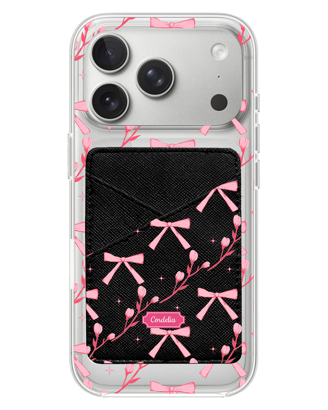 iPhone Phone Wallet Case - Coquette Floral